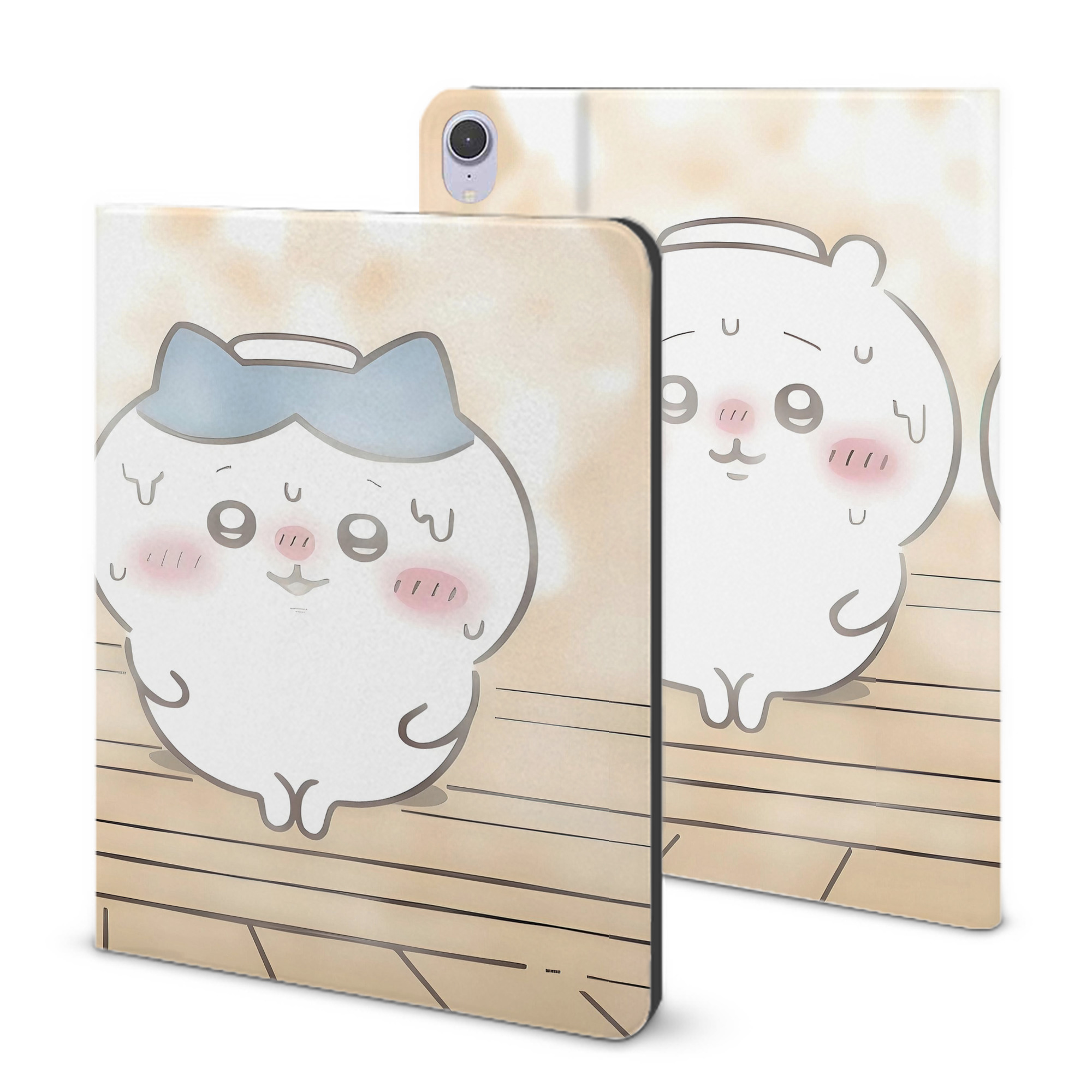 （画像用） ちいかわ Chii-kawa IPad ケース ブック型 PUレザー TPU 耐衝撃 軽量 薄型 ペン収納なし 全面保護 IPad 各モデル対応